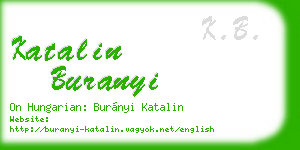 katalin buranyi business card