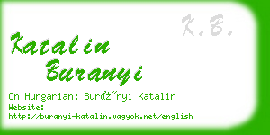 katalin buranyi business card